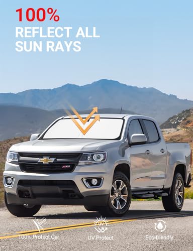 Custom Fit Car Windshield Sun Shade for 2015 (2015-2022 Colorado)