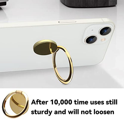 Metal Cell Phone Ring Holder Finger Ring Stand (Gold)