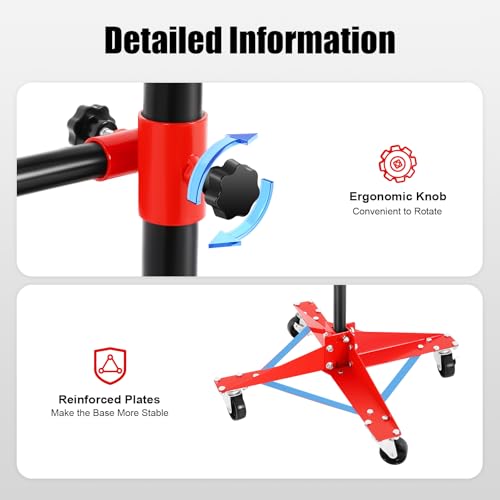 Panel Tree Stand for Painting Rotatable FreeStanding Panel Paint Holder with Wheels Adjustable Center Post for Hang Automotive Doors Fenders Bumpers (18.5*18.5*47.24 in)