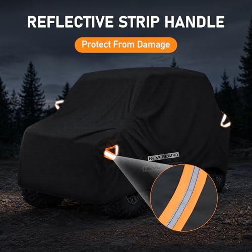 UTV Cover Heavy Duty Ranger Cover Waterproof 4 (L: 154"Lx 67"Wx 76"H (Double row seats）)