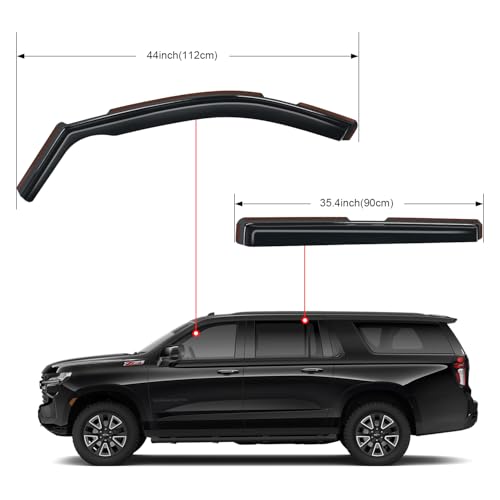 in Channel Rain Guards for Chevy Suburban 2021 (Chevy Suburban 2021-2026)