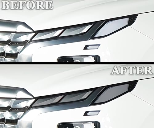 Full Headlight Head Light Tint Kit Compatible with Hyundai Palisade 2023 (FRONT KIT / Light Smoke)