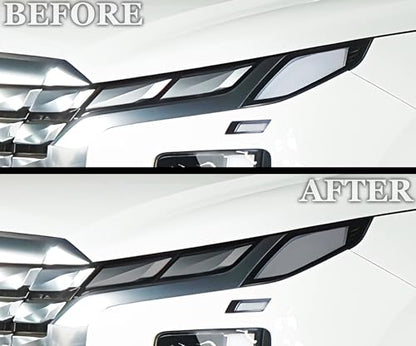 Full Headlight Head Light Tint Kit Compatible with Hyundai Palisade 2023 (FRONT KIT / Light Smoke)
