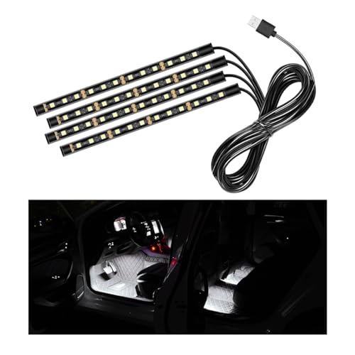 Car LED Strip Light (White / 48 LED, USB Port)