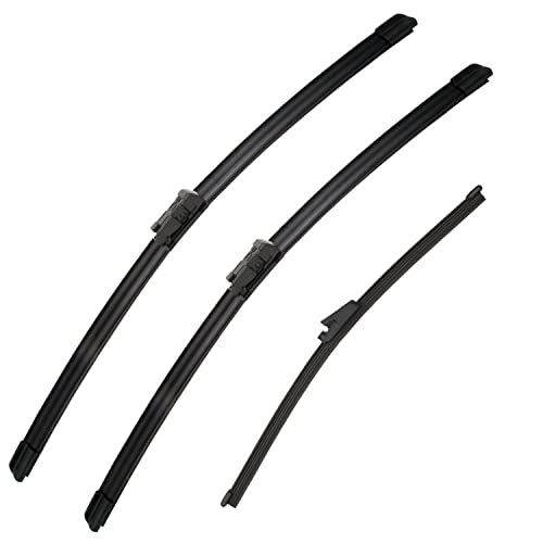 3Pcs Windshield Wipers Blades for Volkswagen Tiguan 2007 (24''+21''+13''(Front & Rear Oem Wipers))