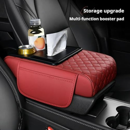 Center Console Cover Organizer (Grid / Red)