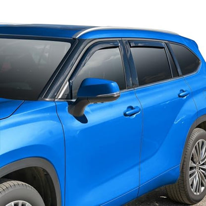 in Channel Window Rain Guards for Toyota Highlander 2020 (Toyota Highlander 2020-2026)