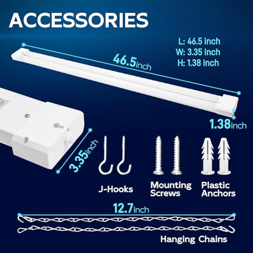 4 Pack 4FT LED Shop Light (White / 4ft-42w)