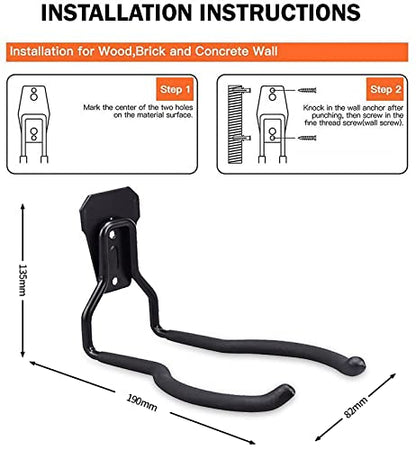 2Pcs Leaf Blower Hanger for Garage (U-Type)