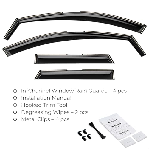 Window Deflectors Smoke Tinted In (For Santa Cruz 22-26)