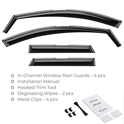 Window Deflectors Smoke Tinted In (For Santa Cruz 22-26)