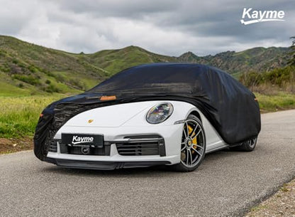 7 Layers Waterproof Car Cover for Porsche 911 2011 (PE-Black / Custom Fit Porsche 911)