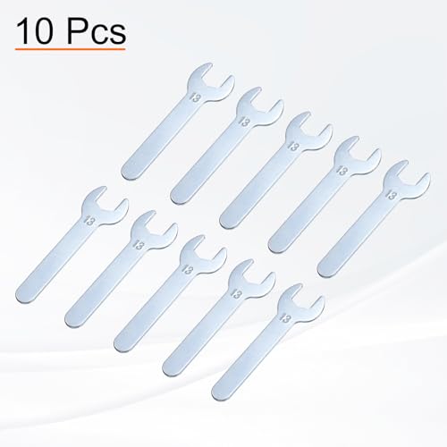 10pcs Small Wrench Open End Wrench 13x87x2mm Metric U (13x87x2mm)
