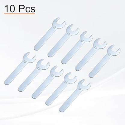 10pcs Small Wrench Open End Wrench 13x87x2mm Metric U (13x87x2mm)