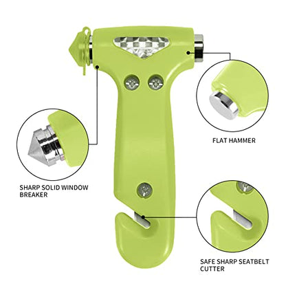 2 Pack Car Safety Hammer (Green)