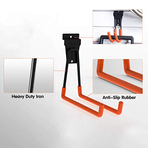Slatwall Hooks Slatwall Accessories Utility Hooks Garage Storage Tool Organizer Large Heavy Duty Garage Panels Hooks for Ladders Bulk Items (Slatwall Hooks 12pack)