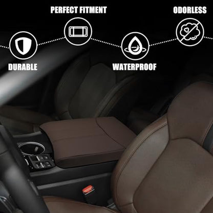 Armrest Cover for Honda Pilot 2023 (12) 23+ |Pilot| Dark Brown, Regular)