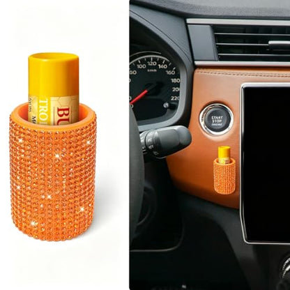Upright Car Chapstick Holder (Orange)