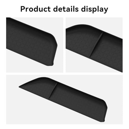 co pilot's dashboard Organizer For Toyota RAV4 2026 Central Control dashboard TPE Storage Box Interior Auto Accessories Black (26RAV4 D-BOX)