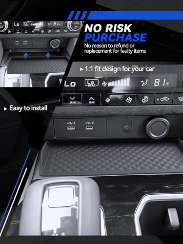 for Outlander Center Console Organizer& Cup Holder& Wirless Mats 2025 2026 Mitsubishi Outlander ES (for 2025-2026 Outlander)
