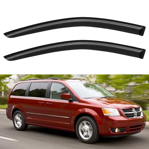 Window Visors Rain Guards for 2008 (2008-2020 Dodge Grand Caravan)