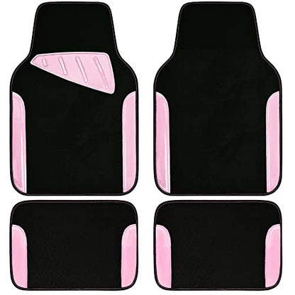 Jelly Waterproof Universal Fit Car Floor Mats (Pink)