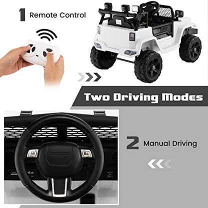 Kids Ride On Truck (White)