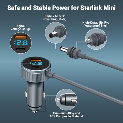 Starlink Mini Cable 12V (16.4FT)