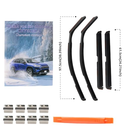 in Channel Rain Guards Fit for 2015 (Fit for 2015-2020 Tahoe/Yukon/Escalade)