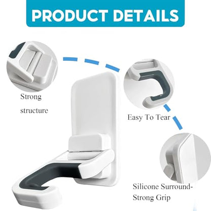 Broom Holder Wall Mount (WHITE)