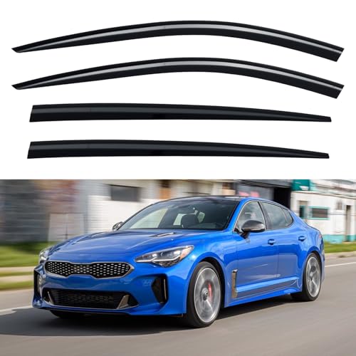 Window Visors Rain Guards for 2017 (2017-2023 Kia Stinger)