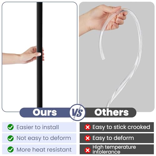 2PCS Wall Corner Protectors Guards (Black / 35.4" X 1.18")