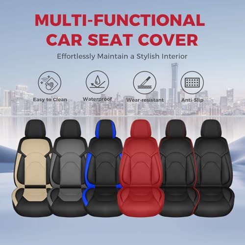 Car Seat Covers Front Seats 2PCs (Black / 2 Pcs Front Seat)