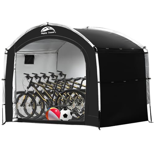 Outdoor Waterproof Bike Storage Tent Shed for 2 (5x7.3x6.2ft)