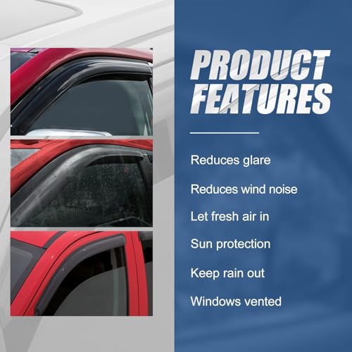 4PCS Tape On Window Visors for 2006 (06-10 Sonata)