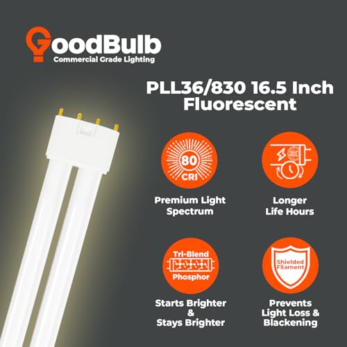 PLL36 830 36W 16.5" Twin Tube Compact Fluorescent Light Bulb 4 (3000k / 10 Count (Pack of 1))