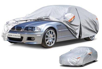 Sedan Car Cover See Vehicle Size Chart for Accurate Fit (Aluminum-Silver / 2 A2 Fit Sedan-Length (169" To 178"))