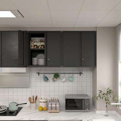 Garage Storage Cabinet (27.95"H Wall Cabinet / Black)