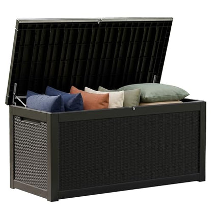 320 Gallon Resin Deck Box (Black / 320 Gallon)