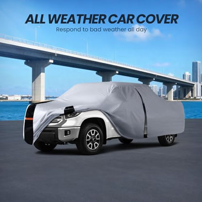 Multi Layer Toyota Tundra Truck Cover (W.Fit Tundra(1999-2021) Double Cab/CrewMax Cab SB / White Truck Cover)