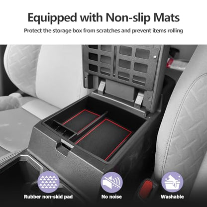 2025 2026 Tacoma Center Console Organizer Fit for 2024 2025 2026 Tacoma Accessories Armrest Storage Box Armrest Organizer Insert Tray Armrest Console Organizer