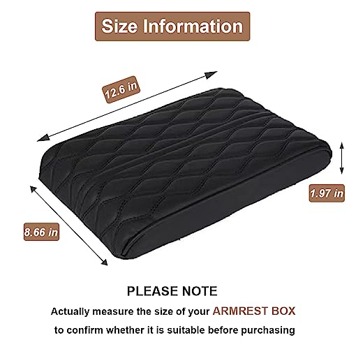 Car Center Console Cover (Black / Texture 1)