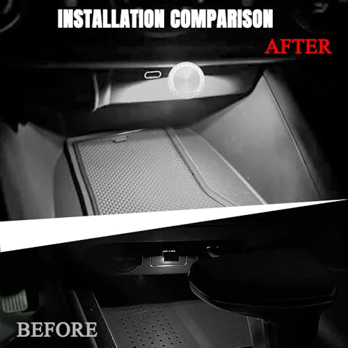 4PCS USB LED Car Interior Atmosphere Lamp (White)