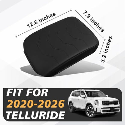 Armrest Cover for Kia Telluride 2022 (22-26 |Telluride| Black, Regular)