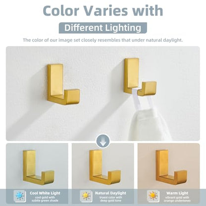 Towel Hooks Brushed Dark Gold (2 Pack / Brushed Dark Gold)
