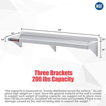Stainless Steel Shelf (14 x 72 inch)
