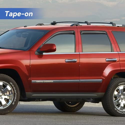 Window Visors Rain Guards for 2005 (2005-2010 Jeep Grand Cherokee)