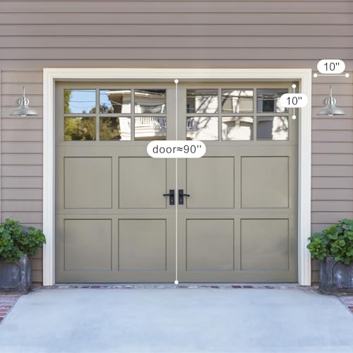 10in Outdoor Gooseneck Barn Light Silver Gray Exterior Barn Wall Sconce Farmhouse Style Outdoor Porch Wall Mount Light Brushed Silver Outside Gooseneck Lighting for Patio (Galvanized / 10" Dome)