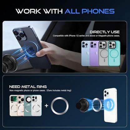 Magnetic Car Phone Holder for 2019 (Auto-Look+Magnetic / Toyota RAV4 2019-2025(7/8-In))