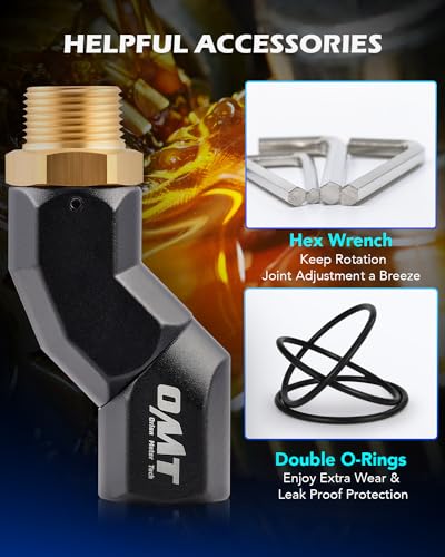 OMT 3 4" NPT Fuel Hose Nozzle Swivel Kit (1PCS 3/4"NPT / Fuel Hose Nozzle Swivel)